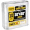 Core Tarps Heavy Duty Tarp, 50 ft L x 0.5 mm H x 30 ft W, 10 Mil, White, Polyethylene CT-604-30X50 - alternate 1